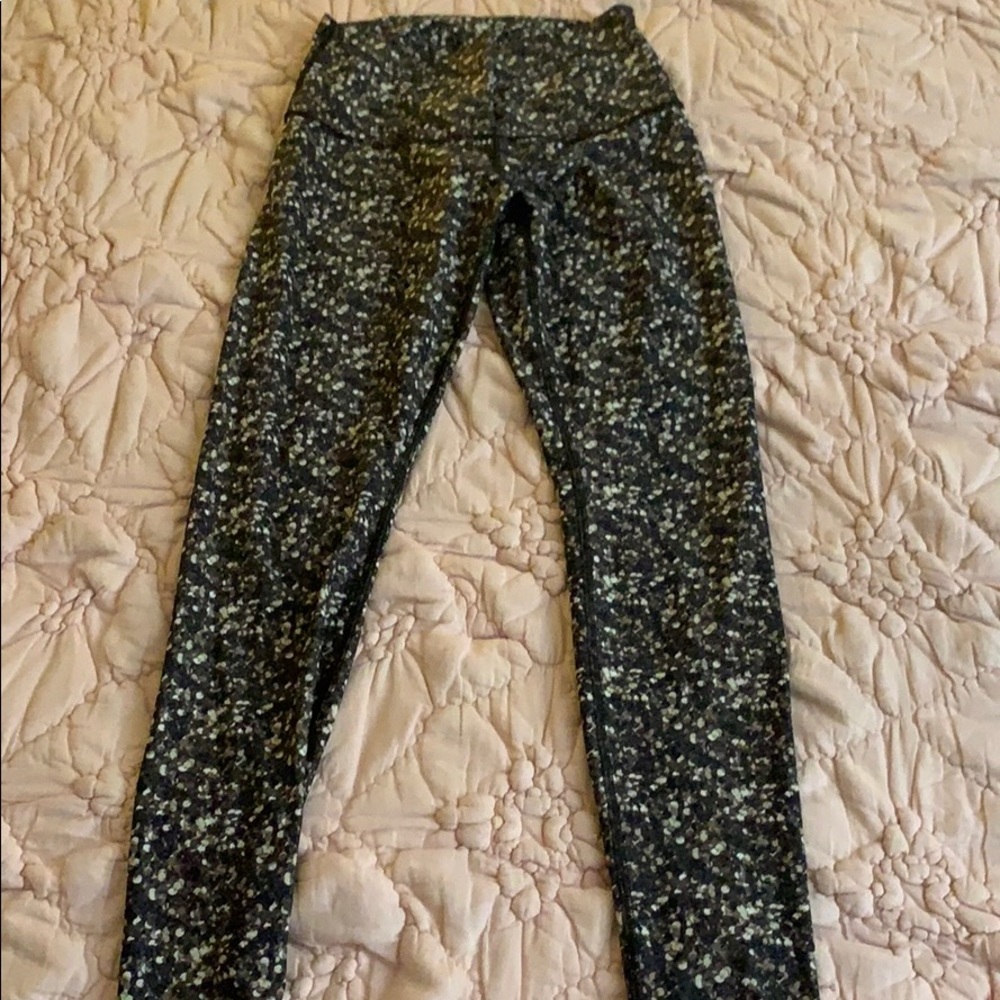 Lulu spotted brown leggings